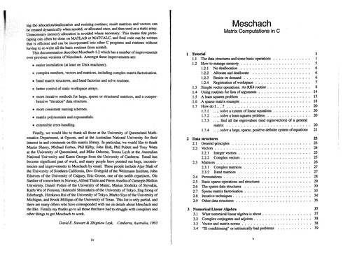 Cover for Meschach