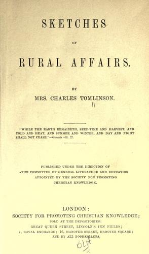 Cover for Sketches of rural affairs