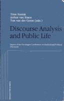Cover for Discourse Analysis and Public Life