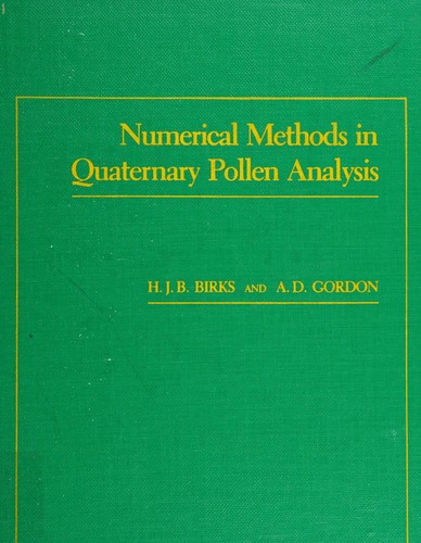 Cover for Numerical methods in quaternary pollen analysis