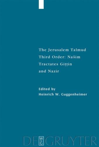 Cover for The Jerusalem Talmud: Third Order: Nasim