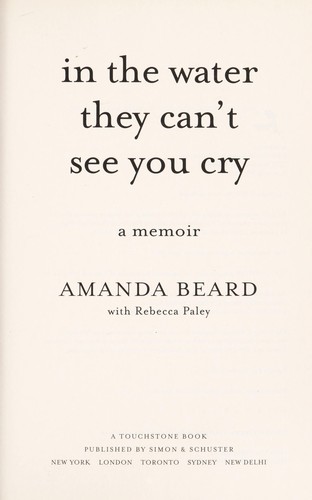 Cover for In the water they can't see you cry