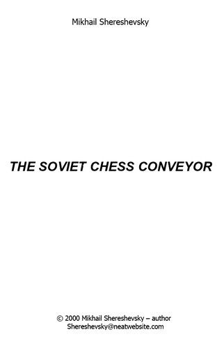 Cover for Soviet Chess Conveyor