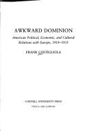 Cover for Awkward dominion