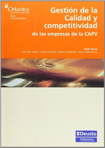 Cover for Gestión de la calidad y competitividad de las empresas de la CAPV