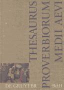 Cover for Thesaurus proverbiorum medii aevi =