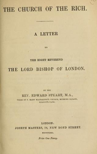 Cover for The church of the rich