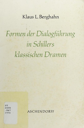 Cover for Formen der Dialogführung in Schillers klassischen Dramen