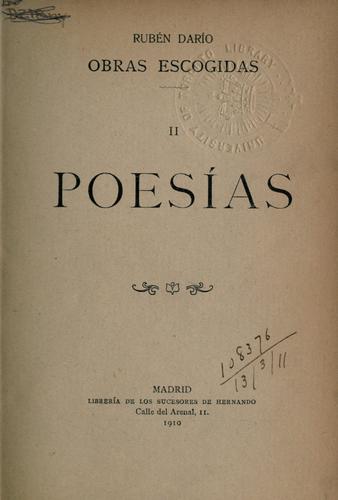Cover for Obras escogida