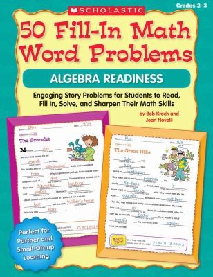 Cover for 50 FillIn Math Word Problems Algebra Readiness