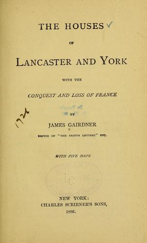 Cover for The houses of Lancaster and York