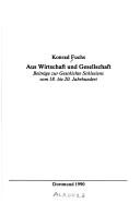Cover for Aus Wirtschaft und Gesellschaft