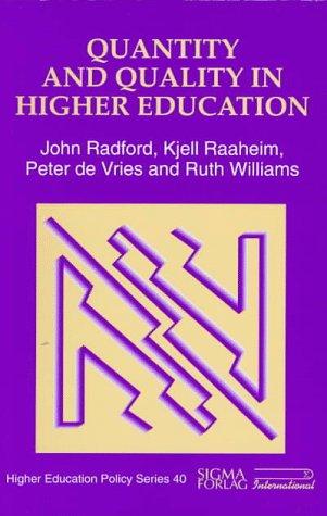 Cover for Quantity and quality in higher education