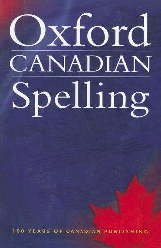 Cover for Oxford Canadian Spelling