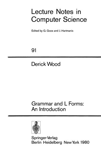 Cover for Grammar and L forms