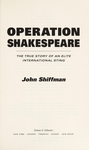 Cover for Operation Shakespeare