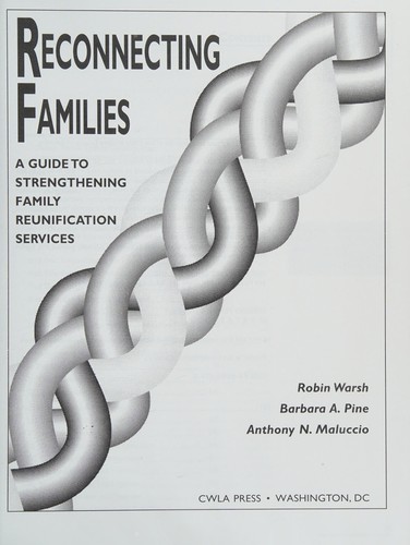 Cover for Reconnecting families