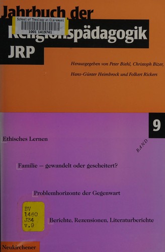 Cover for Jahrbuch der Religionspädagogik