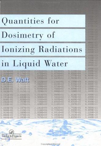 Cover for Quantities for dosimetry of ionizing radiations in liquid water