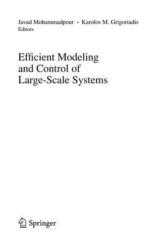 Cover for Efficient modeling and control of large-scale systems