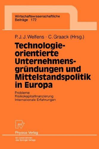Cover for Technologieorientierte Unternehmensgründungen und Mittelstandspolitik in Europa
