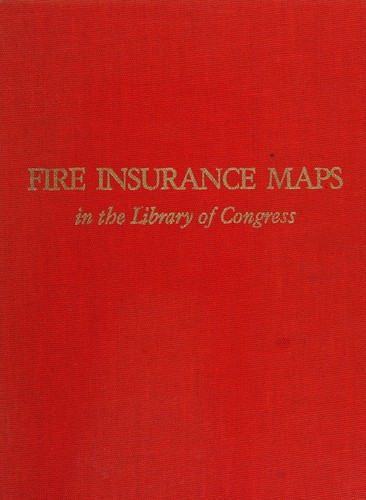 Cover for Fire insurance maps in the Library of Congress