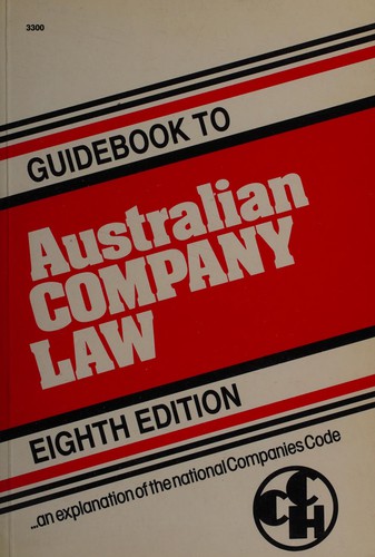 Cover for Guidebook to Australian company law