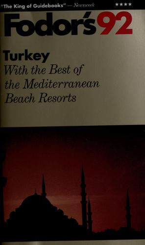 Cover for Fodor's92 Turkey