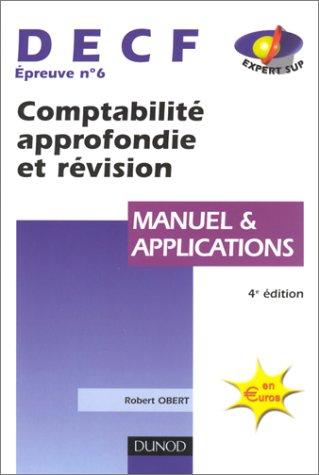 Cover for Comptabilité approfondie et révision, DECF numéro 6 