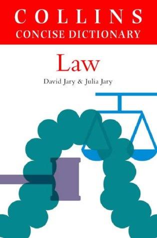 Cover for Collins Dictionary of Law (Dictionary)