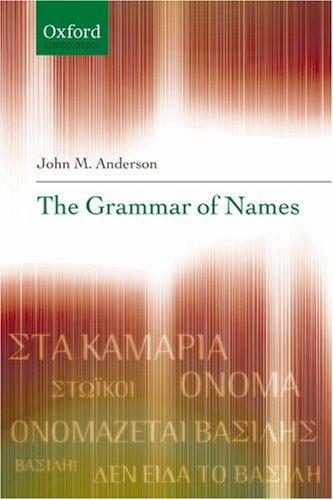 Cover for The Grammar of Names