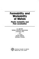Cover for Formability and workabilityof metals