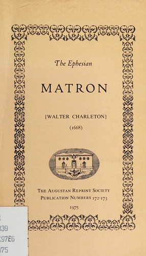 Cover for The Ephesian matron