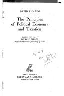 Cover for The Principles of Political Economy and Taxation