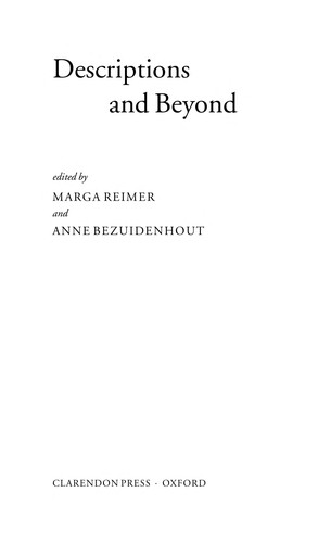 Cover for Descriptions and beyond