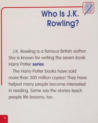 Cover for J.K. Rowling