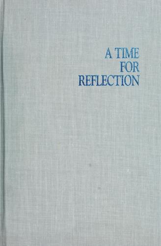 Cover for A time for reflection from the spoken word