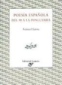 Cover for Poesía española