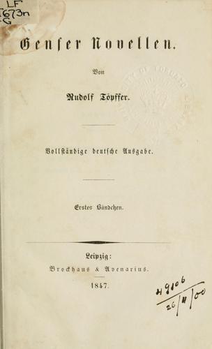 Cover for Genfer Novellen.