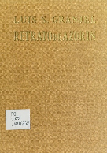 Cover for Retrato de Azorín.