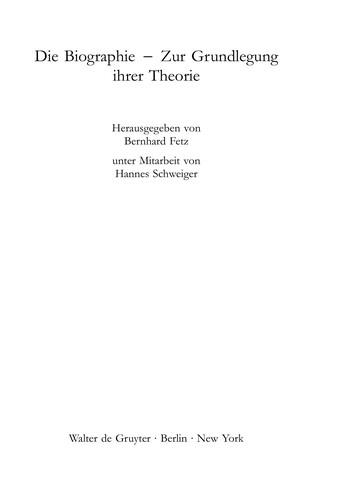Cover for Die Biographie
