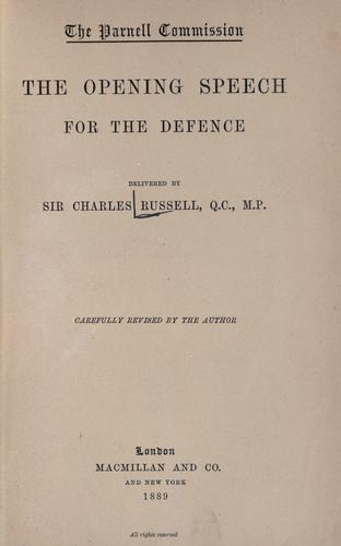 Cover for The Parnell commission.