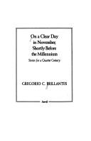 Cover for On a clear day in November, shortly before the millennium