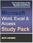 Cover for Microsoft Word, Excel & Access Study Pack