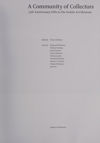 Cover for A community of collectors