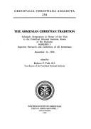 Cover for The Armenian Christian tradition
