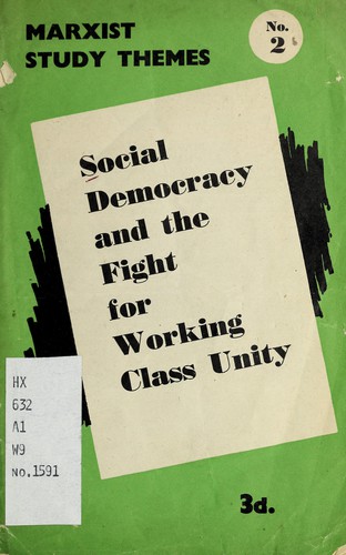 Cover for Social democracy and the fight for working class unity