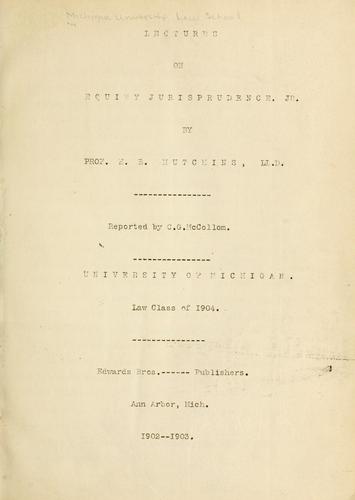 Cover for Lectures.