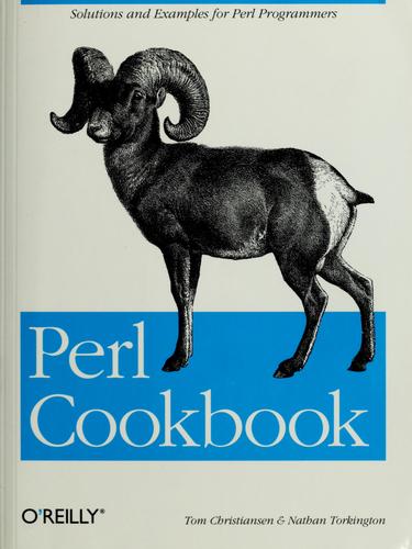 Cover for Perl cookbook