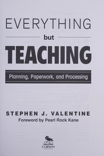 Cover for Everything but teaching